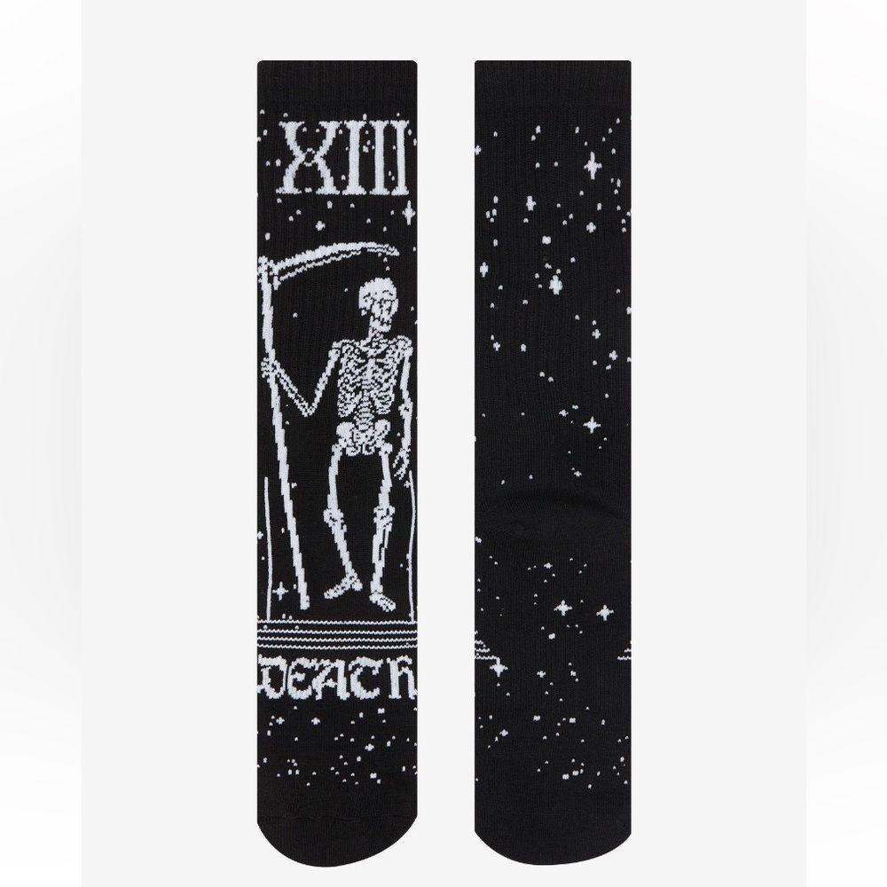 Death Tarot‎ Card Crew Socks Hot Topic Halloween Gothic